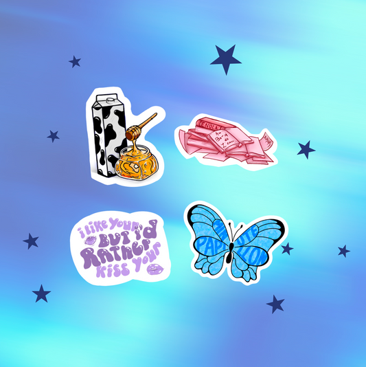 Pack stickers amour au bord de l'eau
